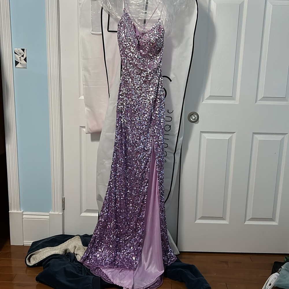 shimmer prom dress - never worn because i ended up not needing it.